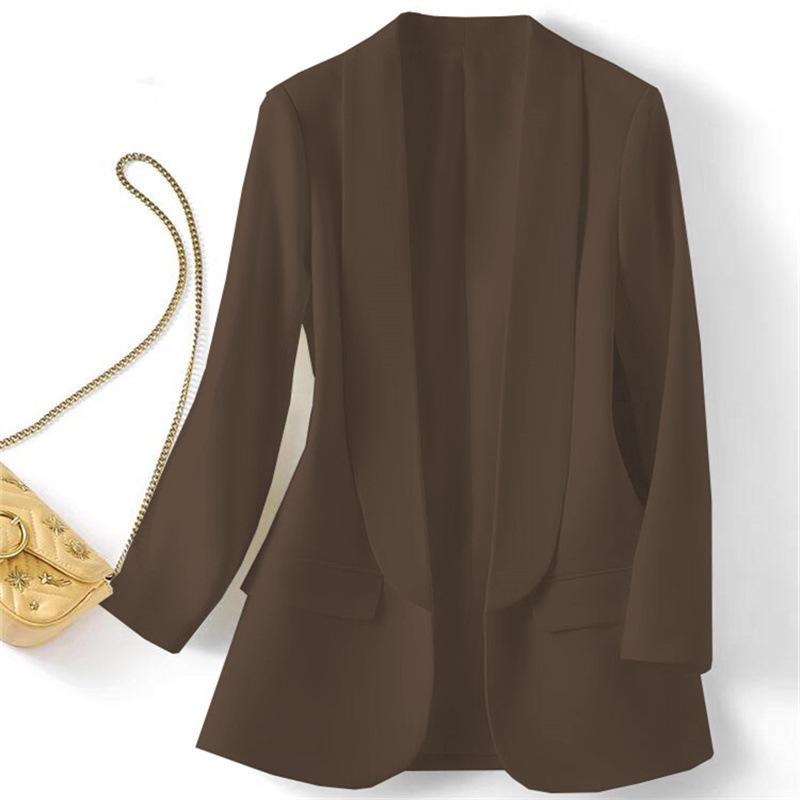 Women's Short Sleeve Blazer Jacket with Chain