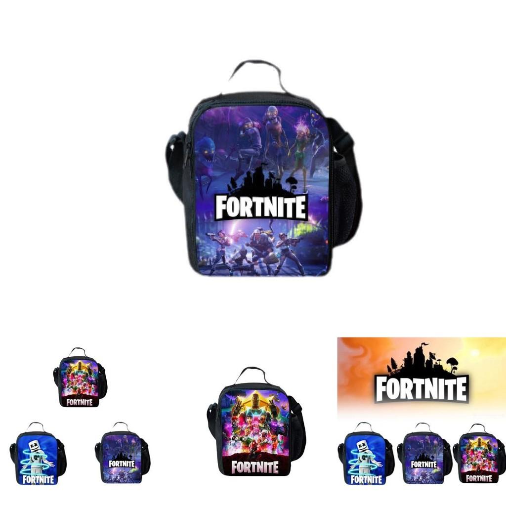 Fortnite Stylish 3d Digital Printed Lunch Bag For Men Ideal For Casual Travel
