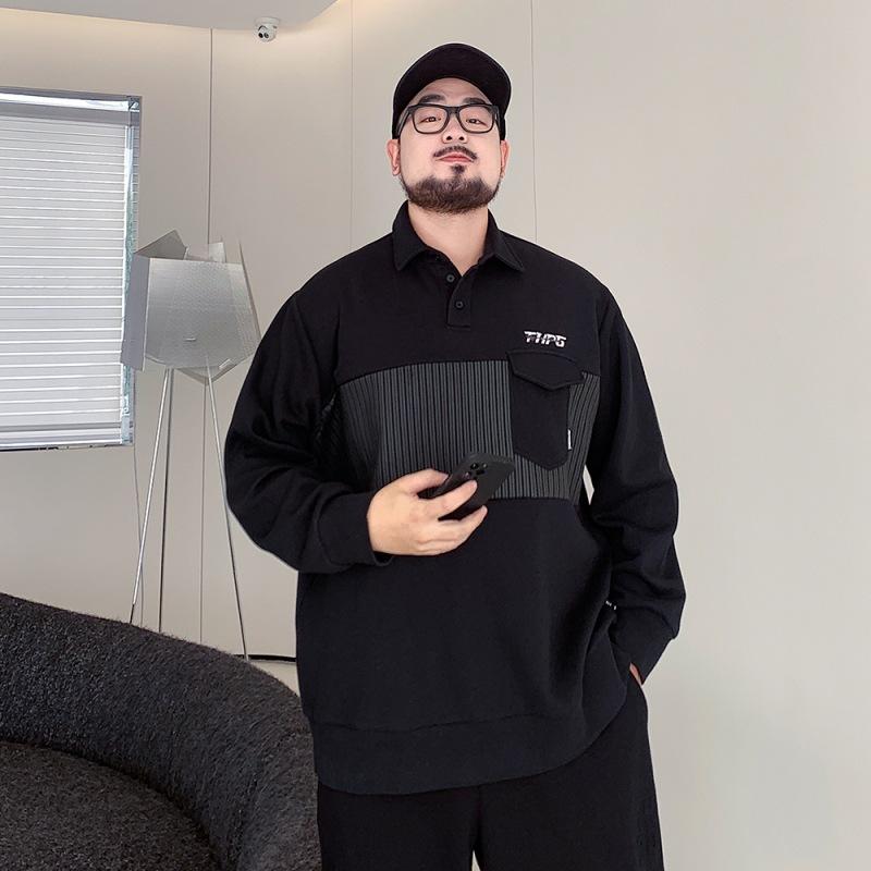 

Водолазка из мягкой ткани высокого качества, устойчивая к сминанию, мужская уличная спортивная повседневная дышащая свободного кроя модная трендовая удобная кофта с длинным рукавом 8XL