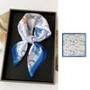 Spring and Summer New Satin Silk Scarf, Four-season Women's Versatile Fashion Printed Scarf, Thin Scarf, High-end 71 Small Square Scarf
