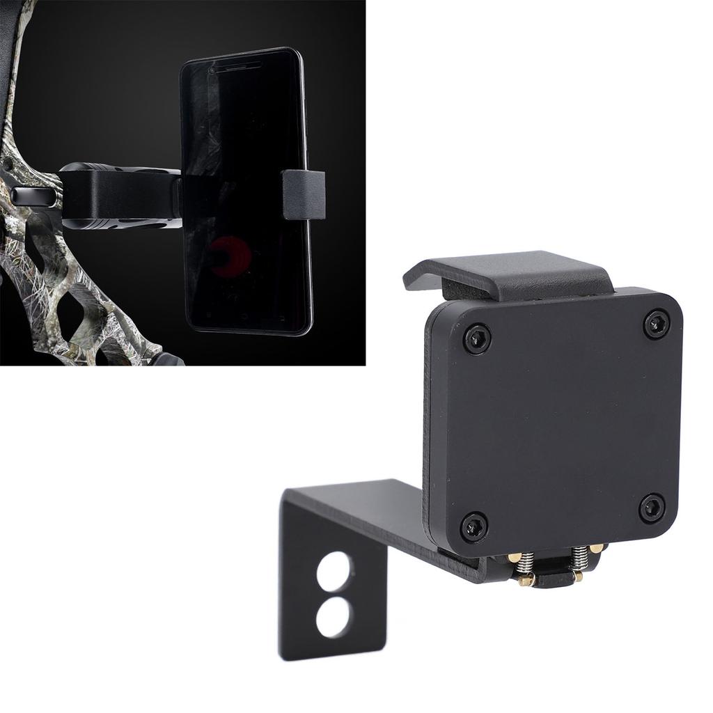 Bow Phone Mount Holder Bracket with Built in Foam Shockproof Archery Mobile Phone Holder for Compound Recurve Bow