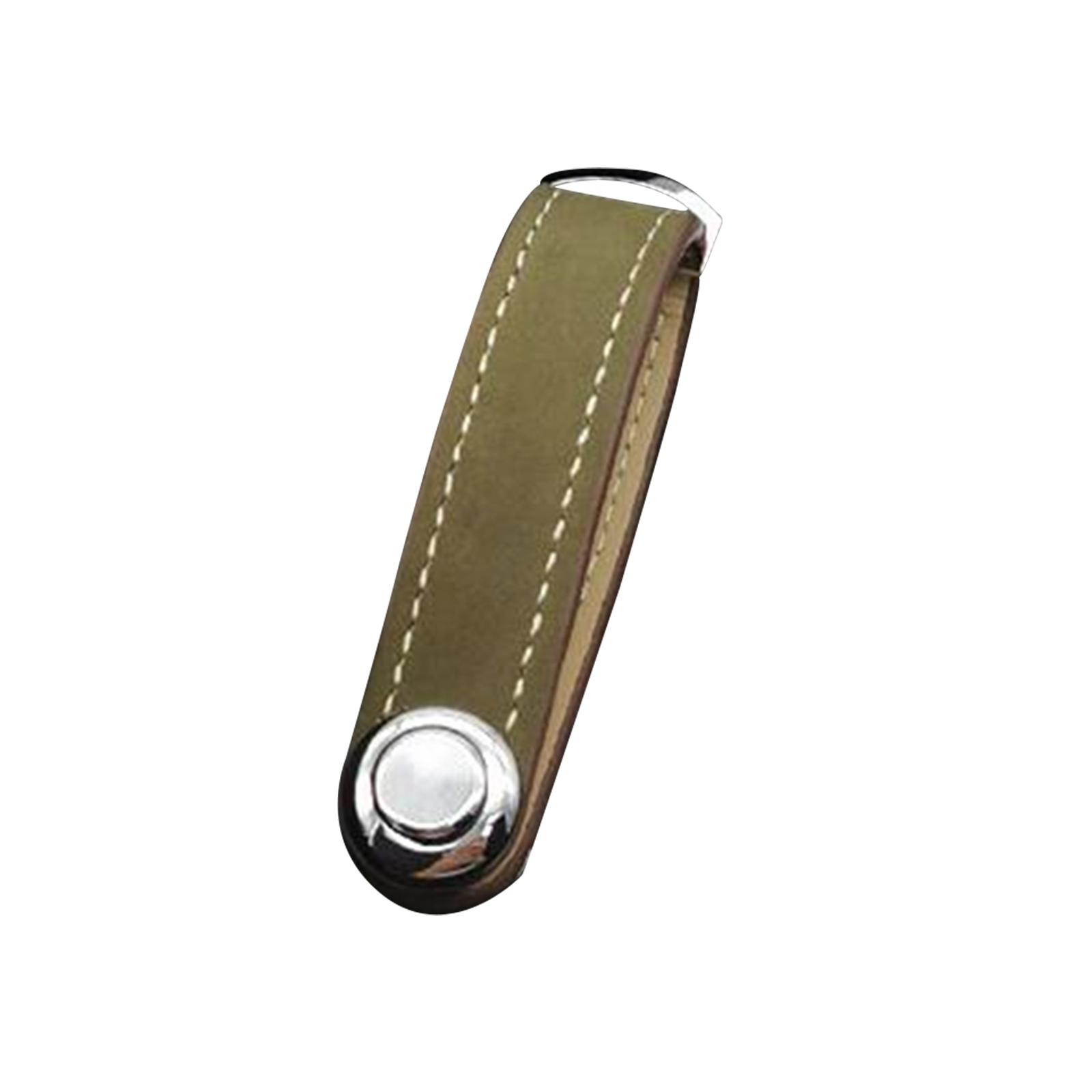 

Custom Engraved Leather Key Storage Keychain One Size армия зеленый