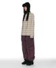 PARTIMENTO WOMEN Striped Long Sleeve Polo Tee_Dusty Beige