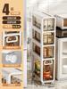 Slim Gap Storage Cabinet, Kitchen Organizer with Drawers,Multi-Tier Rolling Utility Cart,Space-Saving Storage Shelf for Pantry