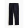 H M sliM Fit Cotton cHino Pants Navy Blue