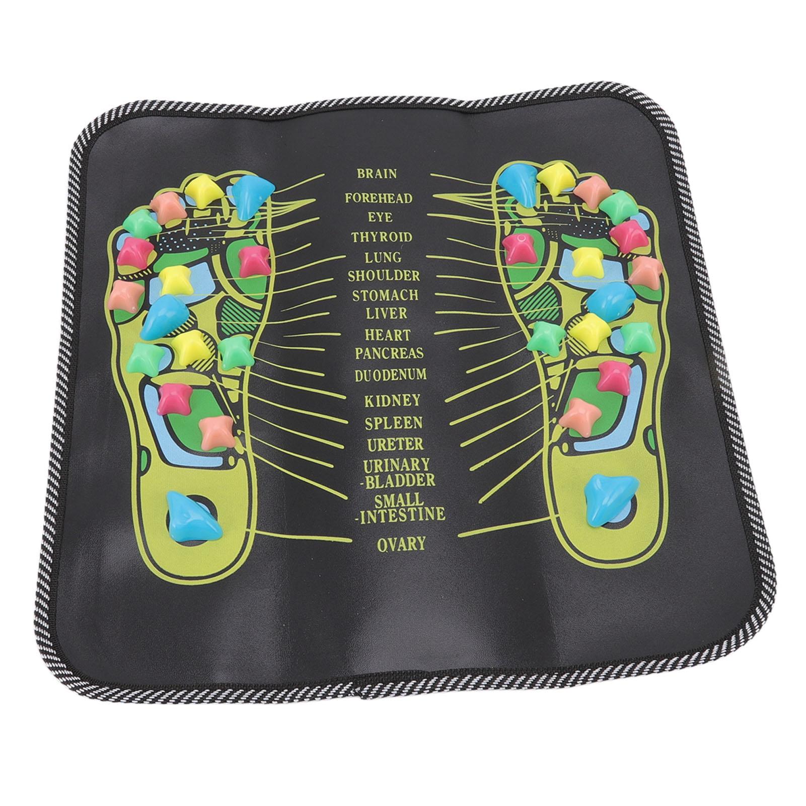 

Foot Massage Mat Blood Circulation Relieve Pain Simulation Cobblestone Reflexology Walk Stone Mat 35x35cm 13.8x13.8in 35x35cm / 13.8x13.8in