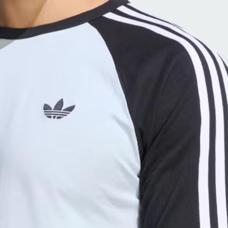adidas Originals 3-Streifen Bequemes Rundhals Pullover T-Shirt Herren Oberteile KE2424