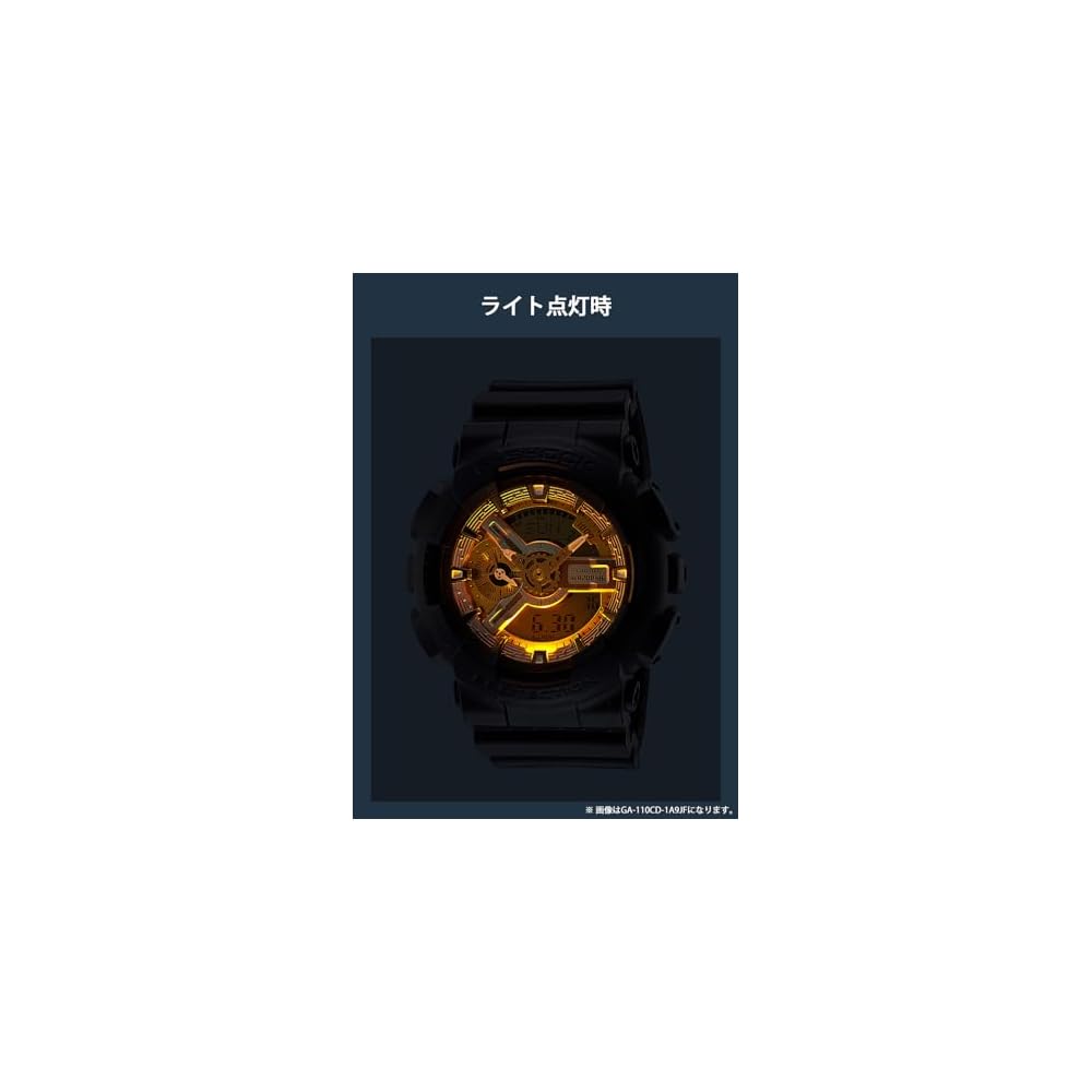 Casio G-Shock GA-110CD-1A3JF Men's Watch Metallic Color Dial Black Resin Strap