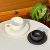 Feuer brennendes Steinmuster Kaffeetasse Untertasse mit Henkel Matte Tasse Exquisite Kaffeetasse High-End Keramiktasse