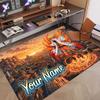 Custom Name Crystal Velvet Rug,Naruto Comfortable Anti Slip Floor Mat For Room Decoration