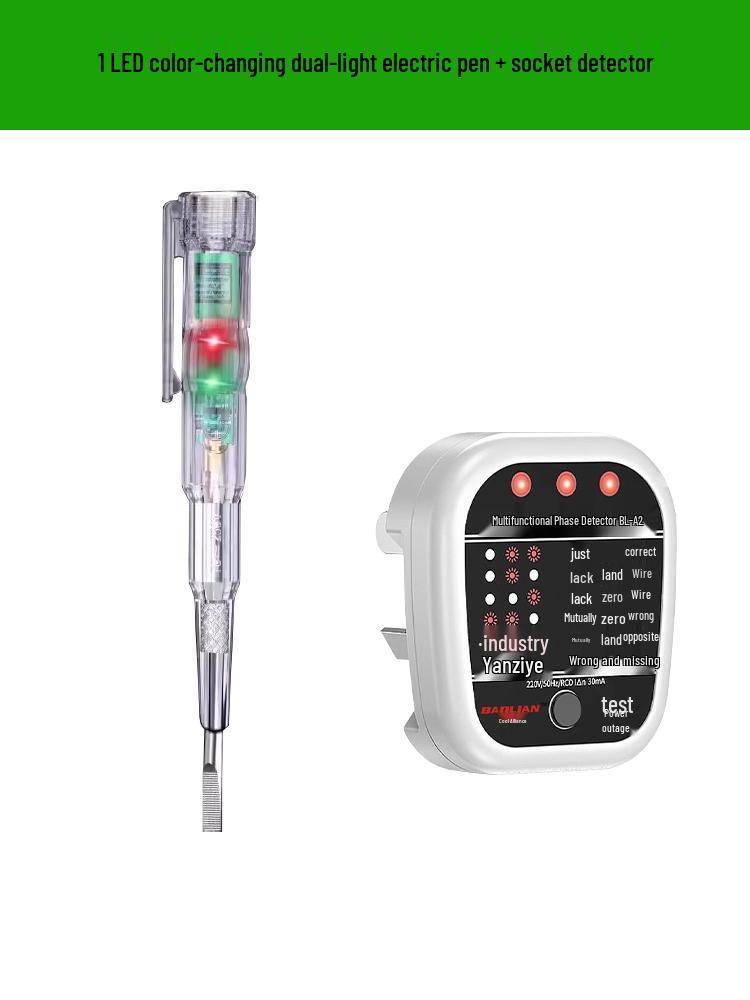 Intelligent Multifunctional Electrician's Induction Multimeter for Wire Testing with High-Brightness Light