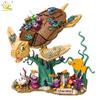 Non-Toxic 1271Pcs Moc Sea Turtle Fish Model Building Block Animal Series Brick Construction Toy For Children Desk Home Decoration