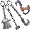 Dress Up Halloween Pirate Props Performance Hammer Chain Ball Props  Cosplay Props