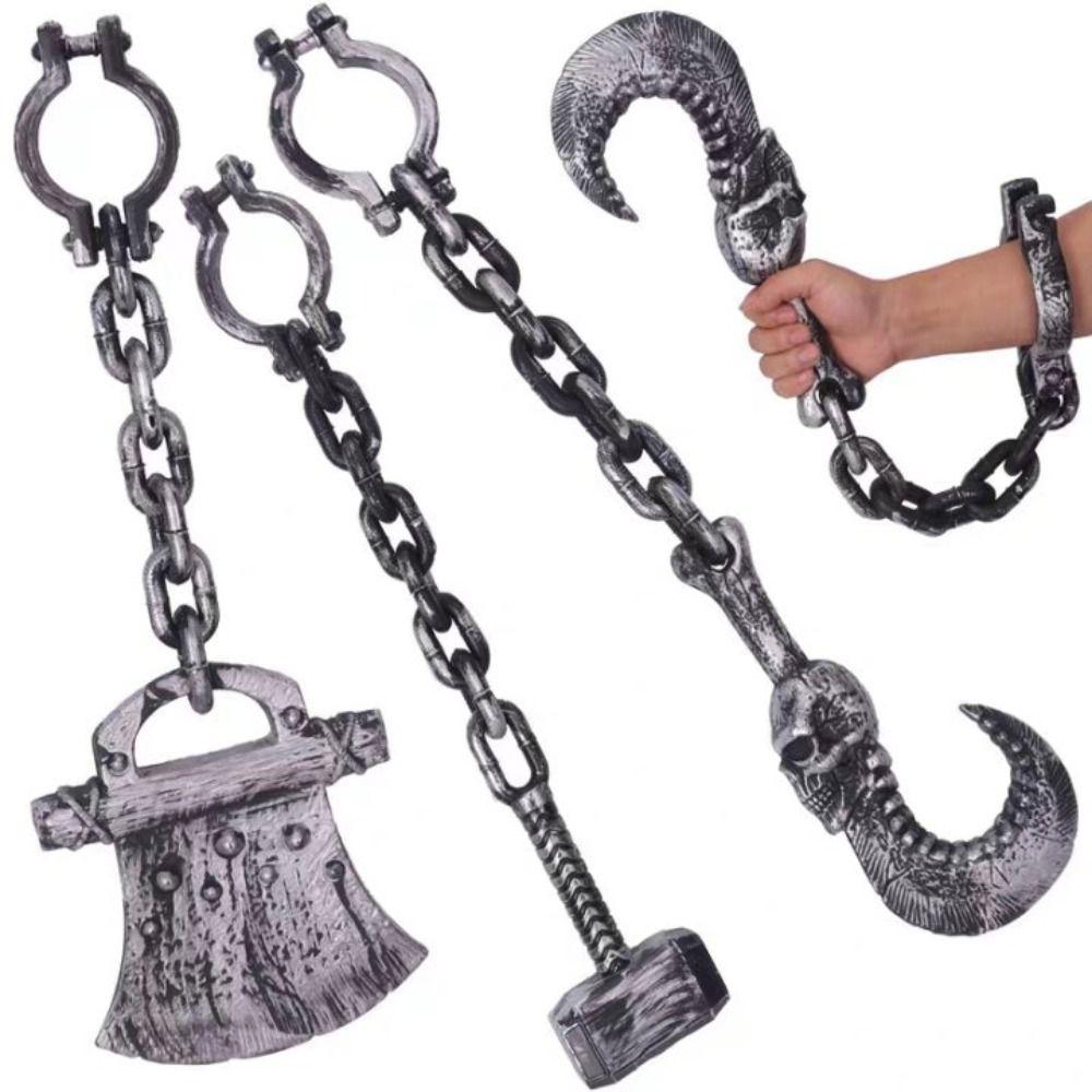 Dress Up Halloween pirate props Performance Hammer Chain Ball props Party Decoration