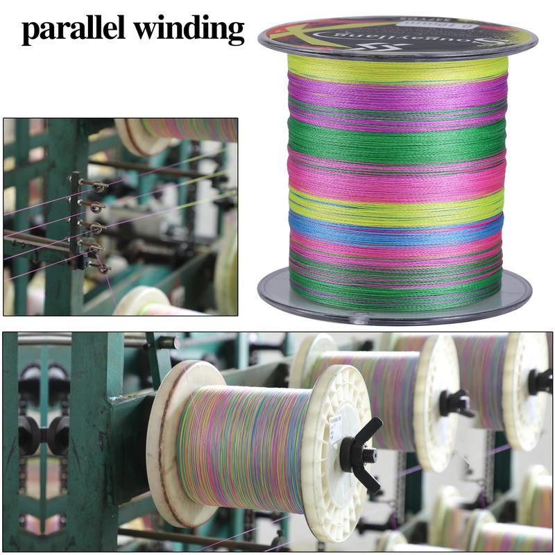 חוט דיג 4 גדילים PE 150M/300M/1000m חוט דיג חלק לדיג חוט סליל לדיג ים