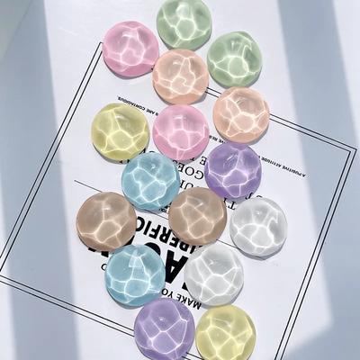 8pcs Circular Transparent Water Wave Pattern Fridge Magnet Po Wall Message Board Bulletin Board Decoration Magnetic Stickers