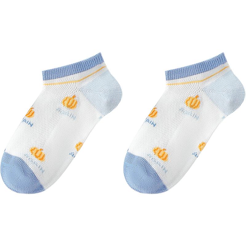 YEEHOO Kids' 4-Pair Summer Thin Mesh Antibacterial Socks
