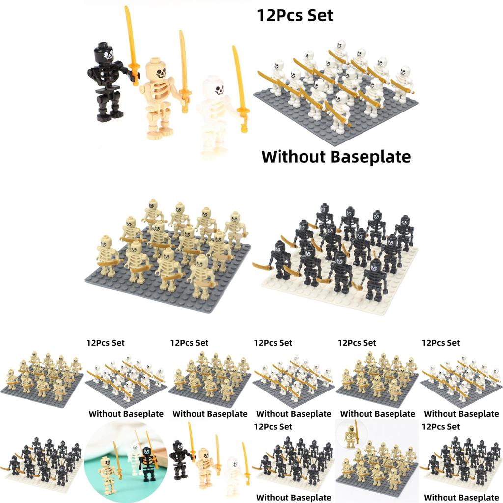 Lojo Ninja Scheletro Soldato Blocchi da Costruzione Plastica ABS Particelle Mini Figure da Costruzione