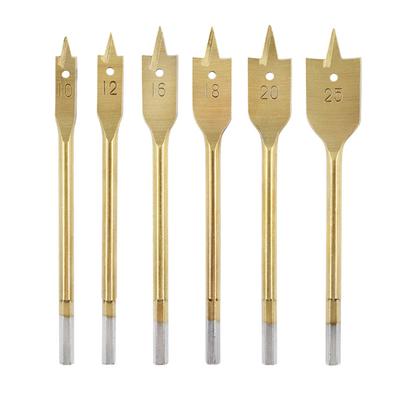 Woodworking Drill Bit 1pc Accurate Positioning Flat Gold