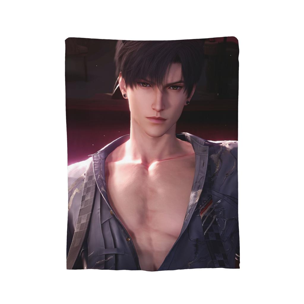 Super Soft Love and Deepspace Zayne Throw Blanket Premium Flannel Fleece Lightweight Blanket Cozy Fluffy Bedspread All Season