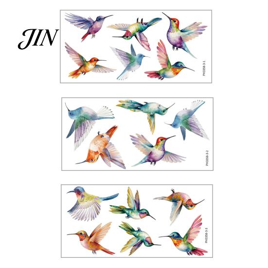 Flying Pet Protection Decal 3Pcs Static Bird Window Clings, Decals, Removable PVC Anti-Collision Bird-friendly Sticker Stickers for Glass Doors 3pcs