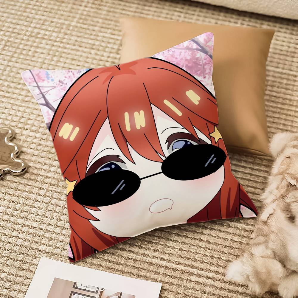 N-Nakano Itsuki Pillow Case Sofa And Living Room Decorative Cushion Covers Dust-proof And Mite-proof Invisible Zipper