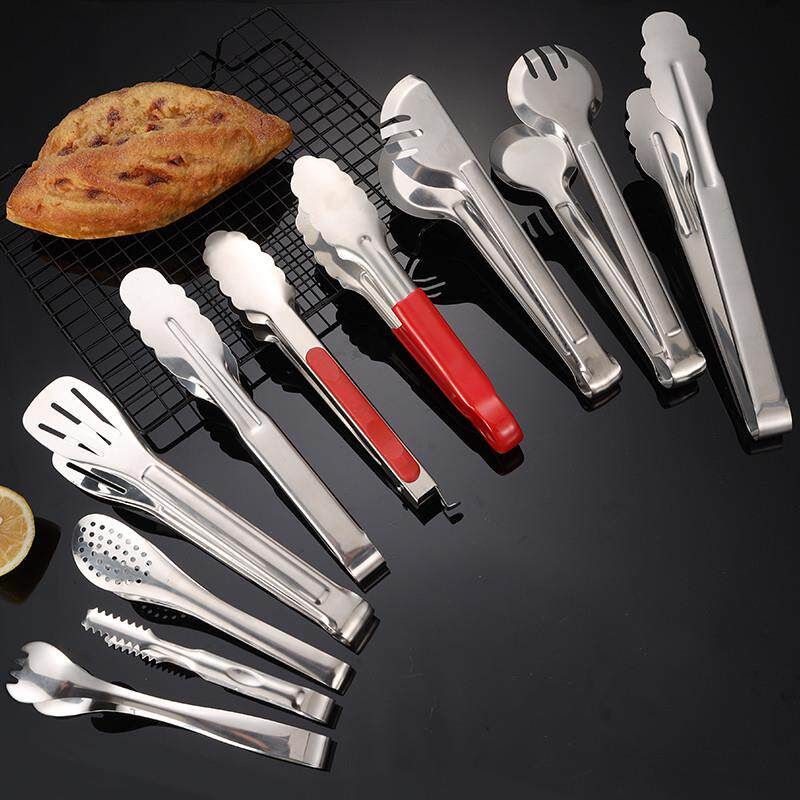 Stainless Steel Tongs, Food Tongs, Stainless Steel Food Clips, Bread Tongs, Barbecue Tongs, Bun and Steamed Bun Tongs, Extended Spicy Hot Pot Tongs