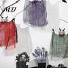 Vintage Style Holiday Accents Halloween Hanging Ghost Decoration, Spooky Scary Gauze Outdoor Porch Eaves Decor for Haunted House, Indoor Party Themed