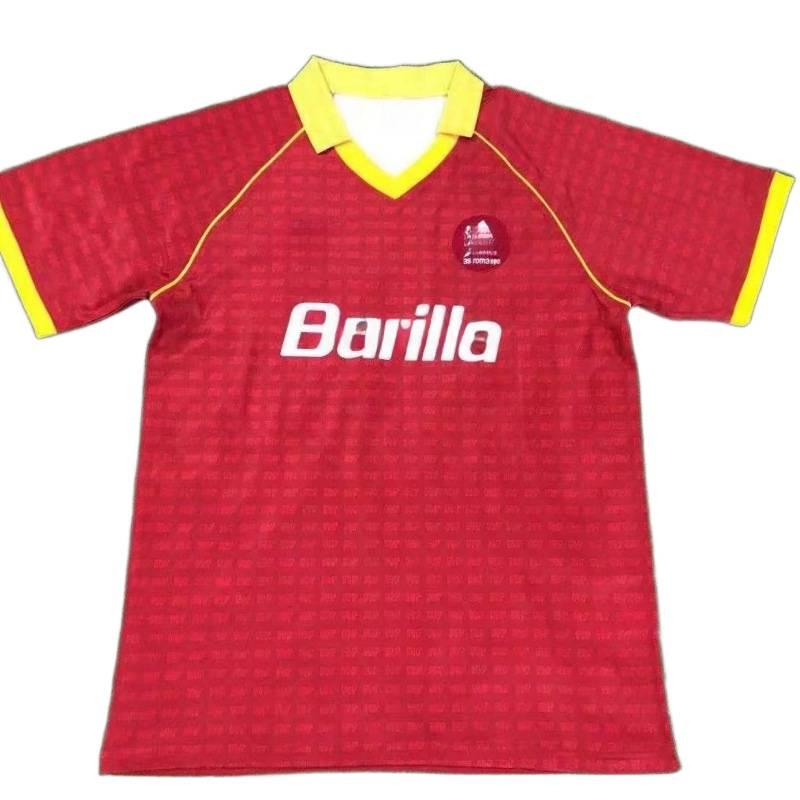 98-99 Serie A Rome retro shirt seizoen 17-18 thuis kortmouwig Nr. 10 Totti Ares voetbalshirt