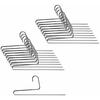 MAWA No-Slip Hangers for Pants, Long Skirts, and Stoles, Single, White, KH35U, Pack of 30
