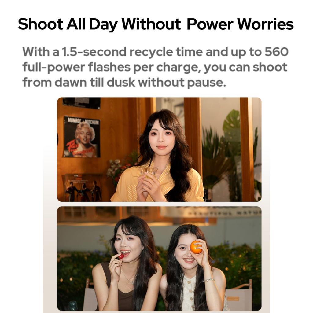 Godox iT30Pro F TTL Flash Fujifilm GN15 Recycle 560 Full Power Touchscreen Speedlite iT30Pro-F (for Cameras), 1.5-Second Time, Flash, 1/8000 HSS, 2.4G