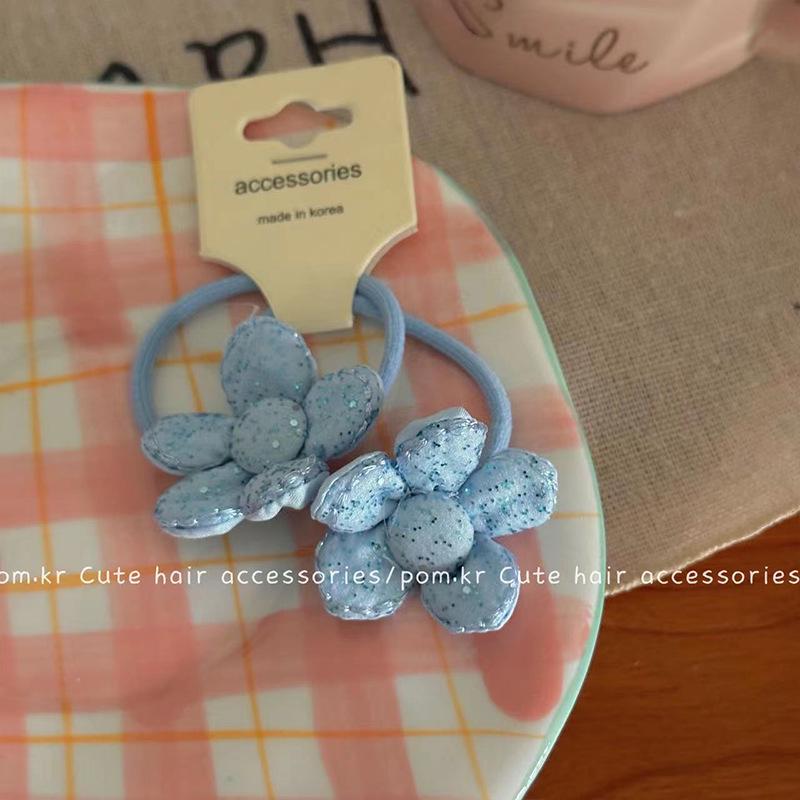 Herz Blume Schleife Haargummi: Kinder Hochelastischer Nahtloser Pferdeschwanzhalter