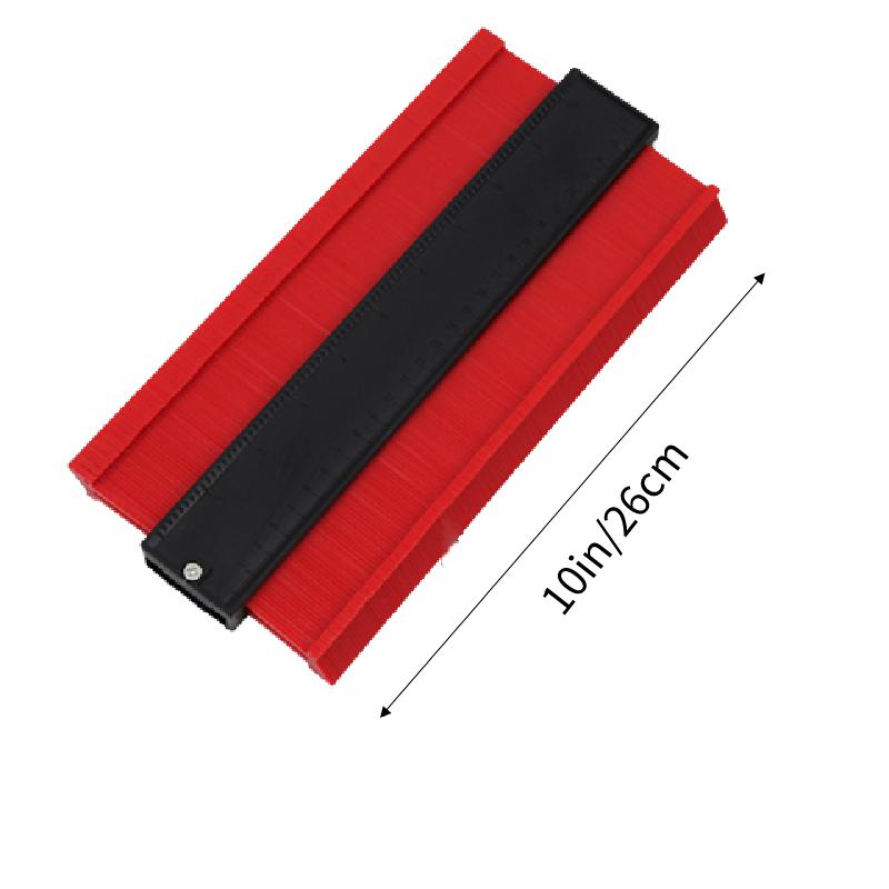 

Образец узора Плотницкая палубная линейка Шкала радиан Многоцелевой инструмент Подарок АБС 10in красный