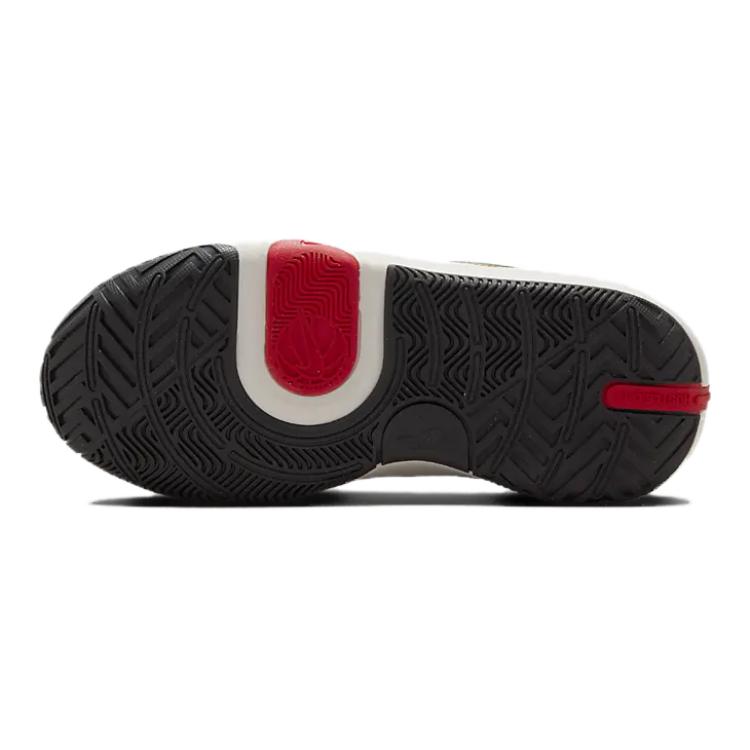 Nike Team Hustle D11 GS White Gold University Red Kids Sneakers Metallic-Gold Black DV8996-104