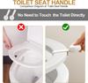 4Pcs Silicone Toilet Seat Lifter Handle,Hygienic No Touch Toilet Lid Lifter,Avoid Dirty Hands Toilet Seat Cover Lifting Tool for Bathroom,Easy Install