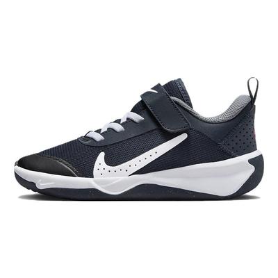 Zapatillas Omni Multi-Court PS Obsidiana Oscuro Blanco Niños Azul Humo-Gris Carmesí Brillante DM9026-402