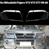 Transparent Housing Front Headlights Lens Shell Cover Lampcover Lampshade for Mitsubishi Pajero V73 V75 V77 1999-2006
