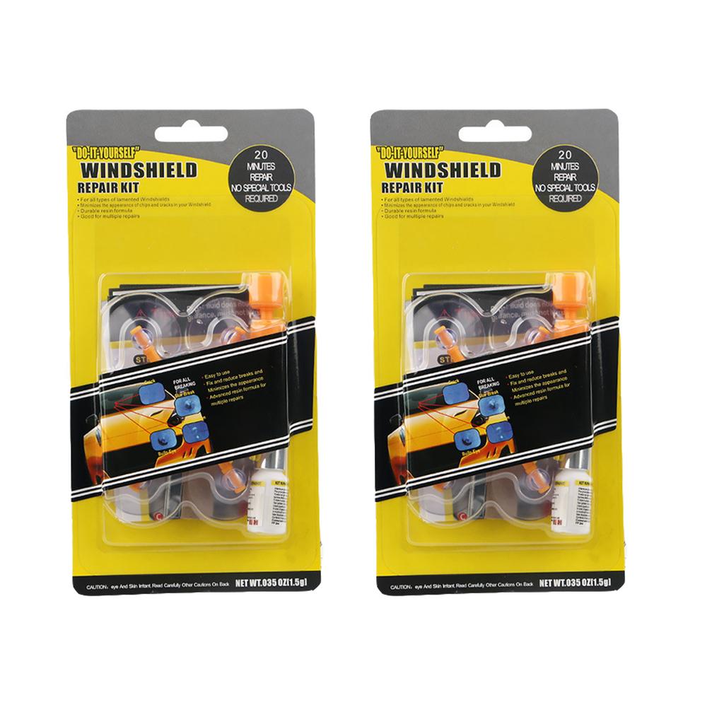 Windshield Repair Kits DIY Car Window Repair Tools Glass Windscreen Repair Fluid Tool Resin Sealer Auto Window Screen Polishing