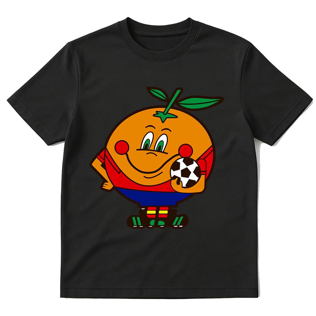 Naranjito Spagna 82 Mascotte Spagna 1982 Maglietta Calcio Unisex Abbigliamento Unisex Moda Casual Cotone Oversize Manica Corta Magliette