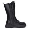 Skeblo Martin Perfect for Snow and Winter Perfect for Photo and Students Girls' Boots, Lace-Up Boots, Play, Children's Shoes, Hakama, Wear, Black,