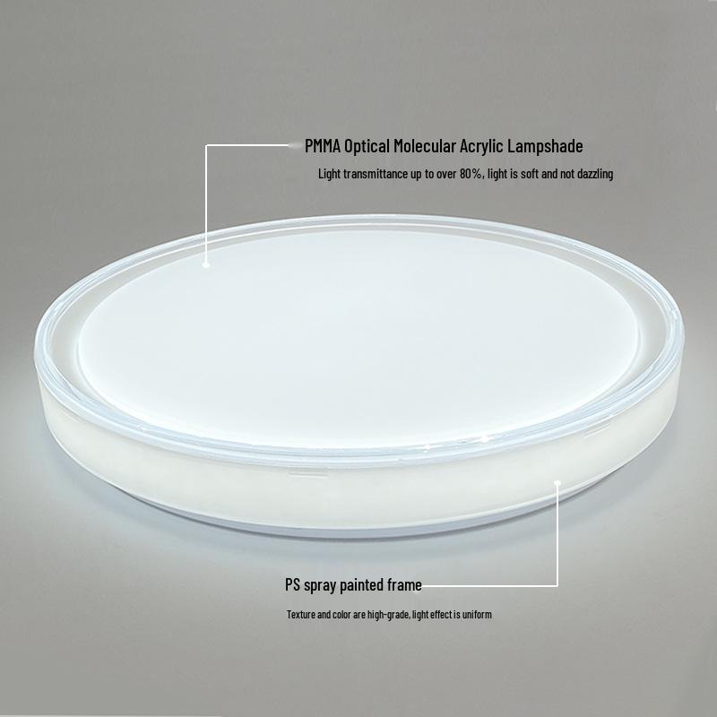 LED Full Spectrum Eye Protection Bedroom Ceiling Light - Modern Minimalist Design 40cm White; Tri-Color Change