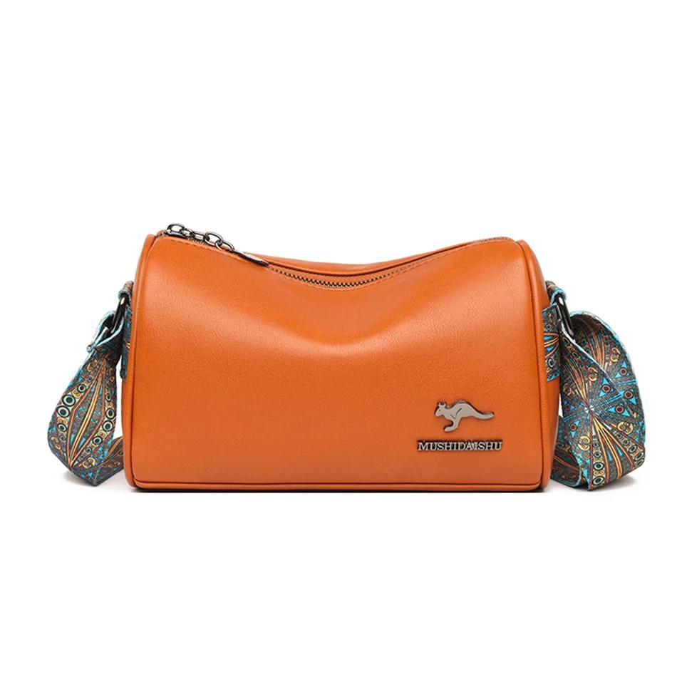 Luxury Crossbody Bags for Women Monochromatic Bags High-quality Shoulder Bags Ladies PU Leather Messenger Bag