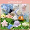Marine Plush Animals Keychain Turtle Shark Pendant Pressable Sound Decoration
