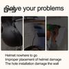 Wall Mount Motorcycle Helmet Rack 180 Degrees Rotation Heavy Duty Motorbike Bicycle Sports Helmet Display Holder Storage Hanger Stand