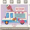A banner themed around ice cream, which is perfect for decorating an ice cream party.
