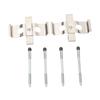 Front Brake Pad P Fitting Set MBA1296 109‑1296 KIT1021 Front Disc Brake Caliper Hardware Kit with Clips and P for 406 1997