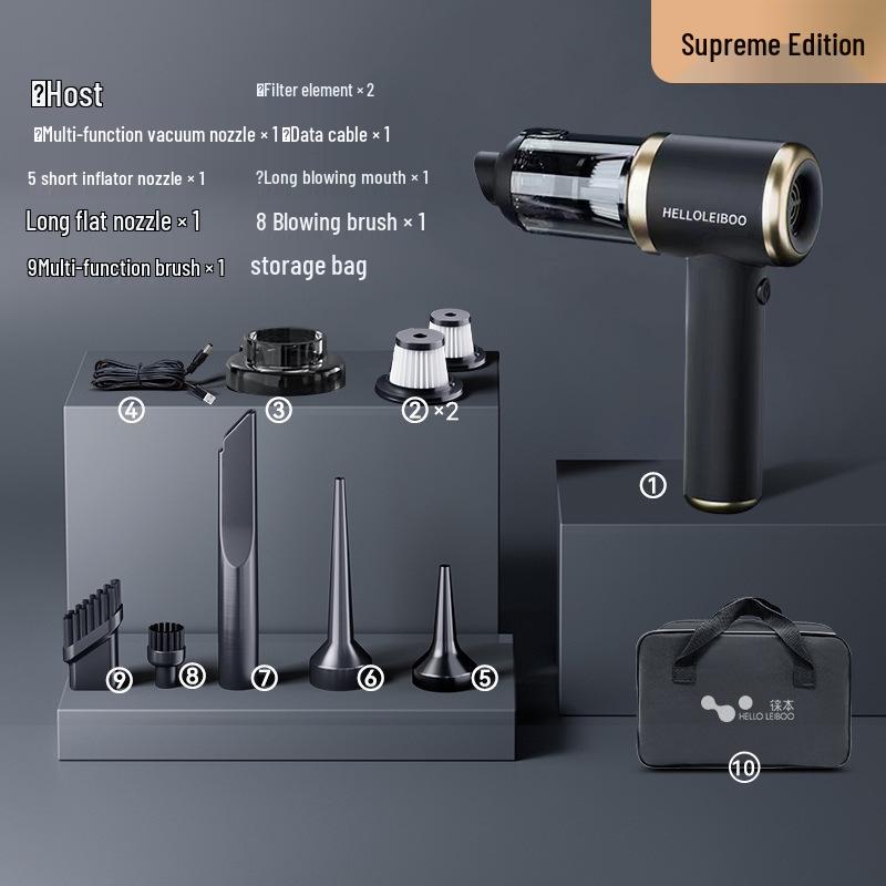 Wireless Dual-Use Car Vacuum & Blower - Compact Mini Electric Dust Cleaner