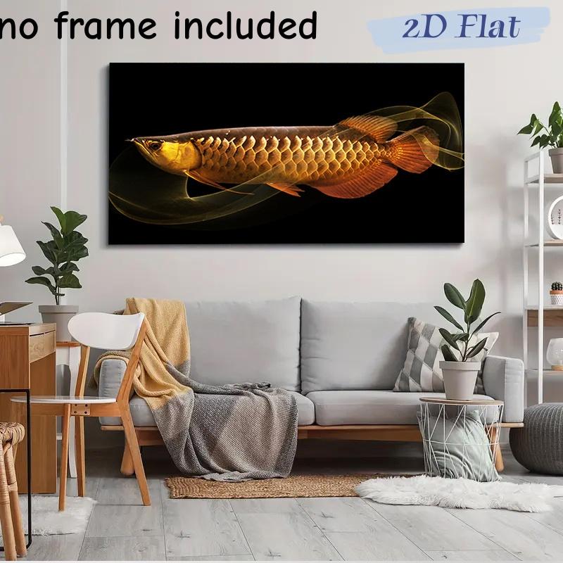 

1 piece of Jinlongyu canvas decorative painting, modern abstract animal hanging painting, living room bedroom office home framel (as the picture,50x100cm No Frame)