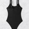 Swimsuit New Tankini Gather Slim Pleated One-piece Women's Swimsuit