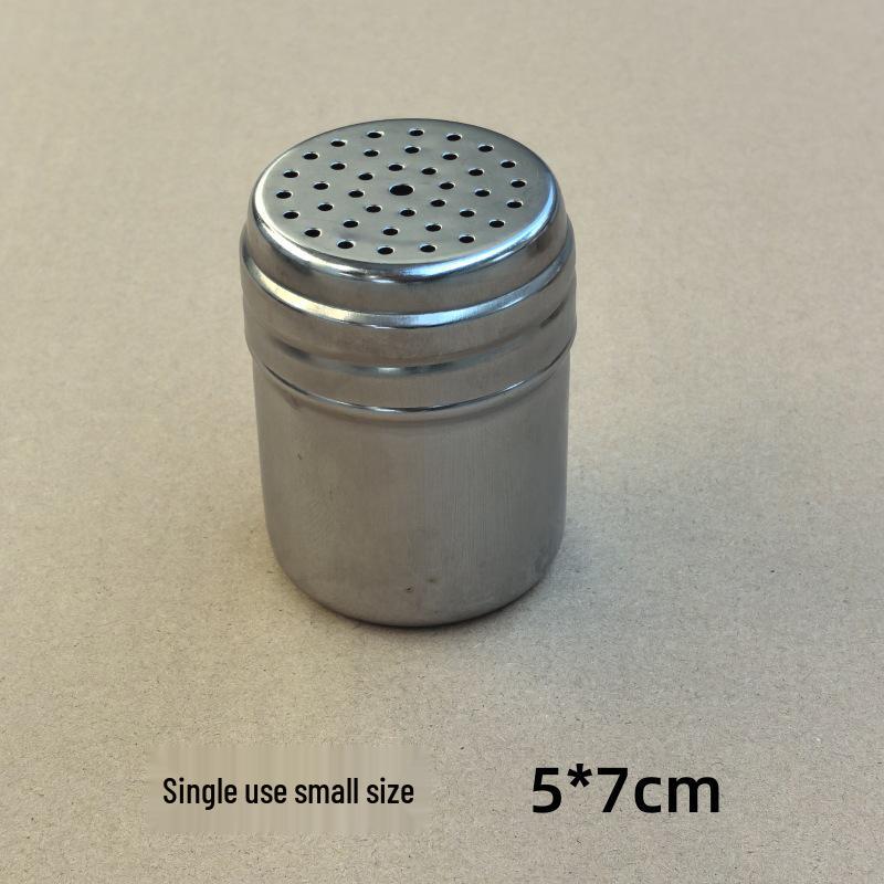 Stainless Steel Spice Shaker Bottles for BBQ, Pepper, Cumin, and Salt.